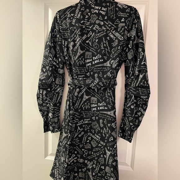 Karl Lagerfeld Paris Print Dress - Picture 2 of 6